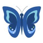 blue butterfly graphics