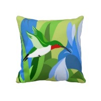 hummingbird pillows